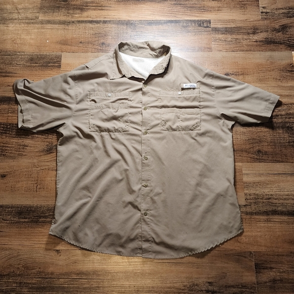 Columbia Other - Columbia Men's PFG Tamaim ll Short Sleeve Vented Shirt Green Size XXL